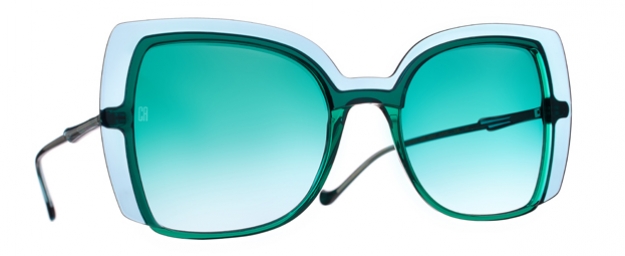 Caroline Abram ESTRELLA - GREEN / AQUA ACETATE 735 - ESTRELLA